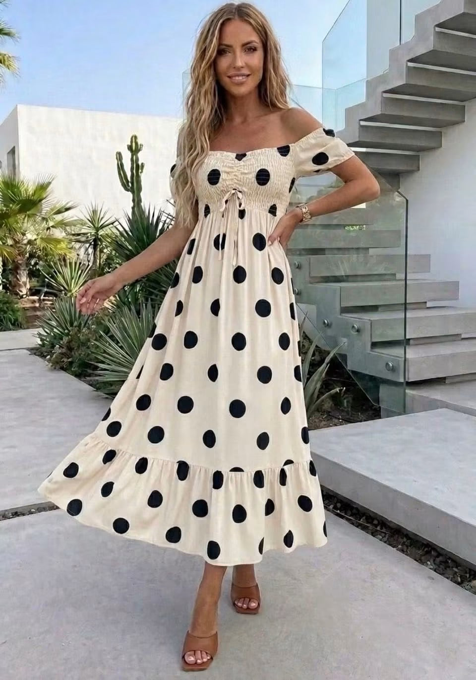 Robe à pois