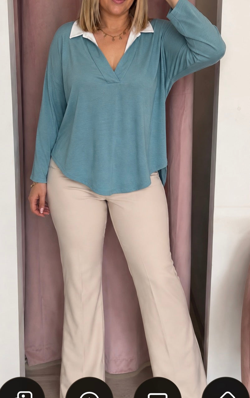 Blouse col chemise