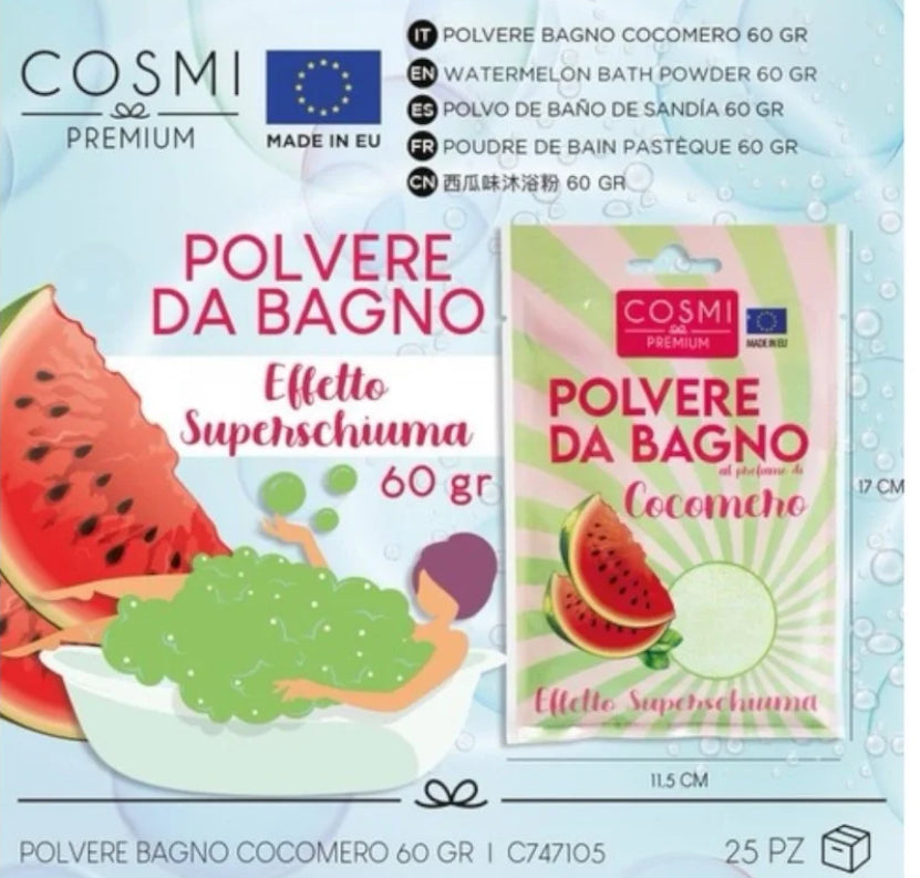 Poudre de bain pastèque