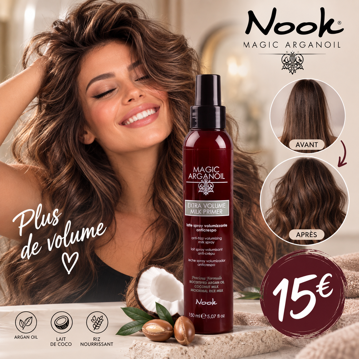 Spray volumisant